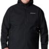 Columbia Mens Ascender II Hooded Softshell Rain Jacket, Black, Small : Sports & Outdoors