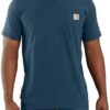 Carhartt Men's Force Relaxed Fit Midweight Short-Sleeve Pocket T-Shirt, Light Huron Heather, XX-Large |