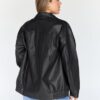 Trendy Queen Womens Leather Jacket, Oversized Going Out & Everyday Statement Piece, Bomber Jacktes Moto Coat Black XS at Amazon Women's Coats Shop