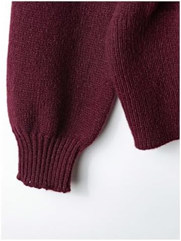 GORGLITTER Women's Wrap Cardigan Deep V Neck Long Sleeve Dressy Sweater Business Casual Outfits Burgundy Large at Amazon Women’s Clothing store