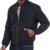 Michael Kors Men's Lightweight Bomber Jacket, Wind and Water Resistant, Black, Large at Amazon Men’s Clothing store